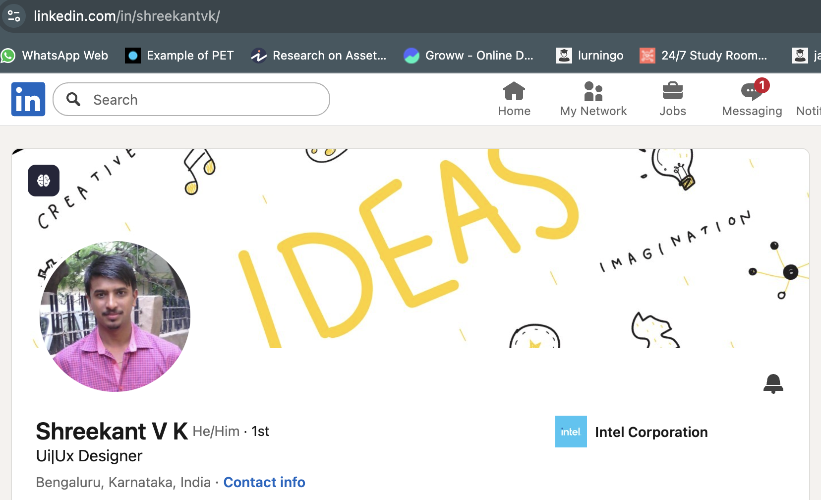 Shreekanth LinkedIn profile